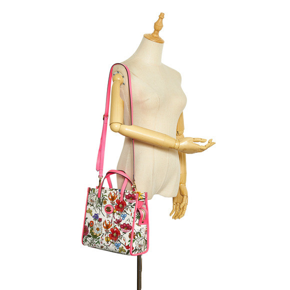 GUCCI Medium Flora Satchel - Picture 9 of 10